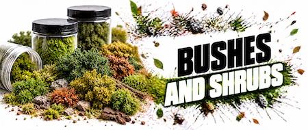 Fine Bushes modelling bushes for bases, dioramas and gaming terrain